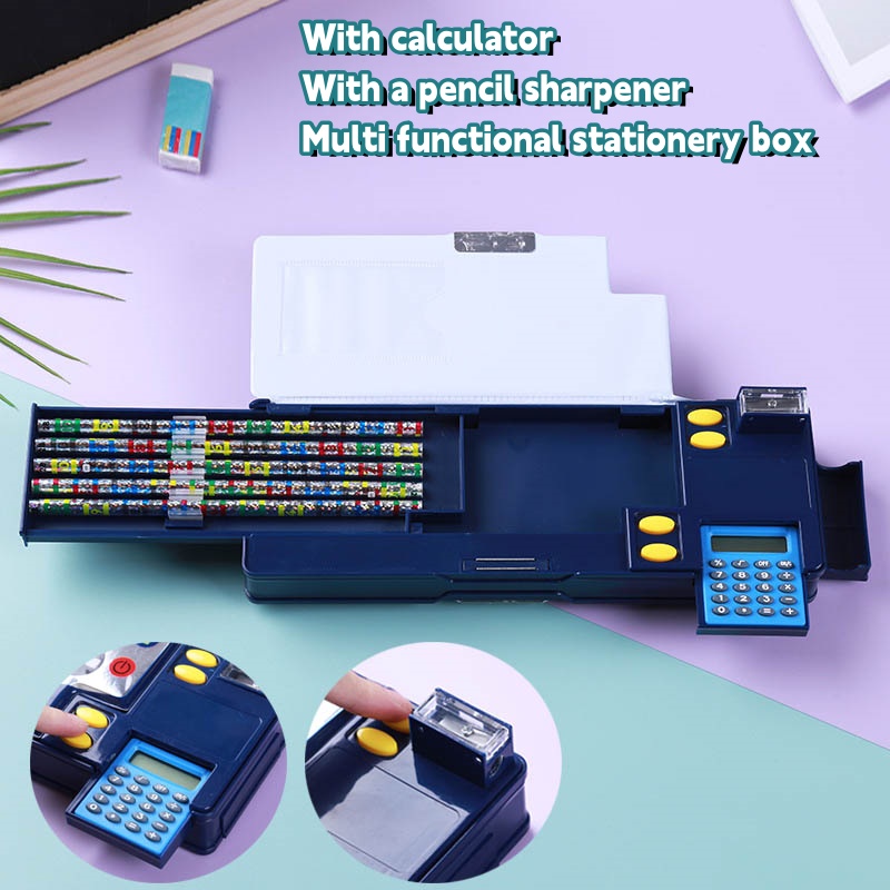 Scientific Calculator For Secondary School - Kreatywny piórnik kalkulator dla chłopców, dwustronny,
