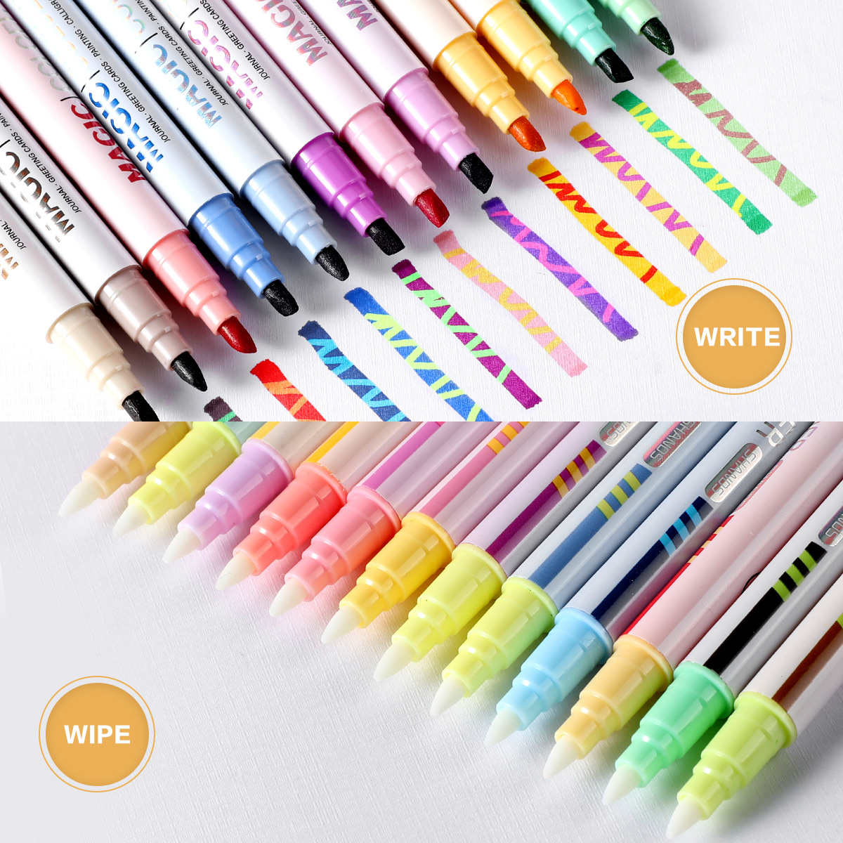 12 szt. Dwustronny magiczny ze – Pastel Highlighter Set Double Ended recenzja i cena
