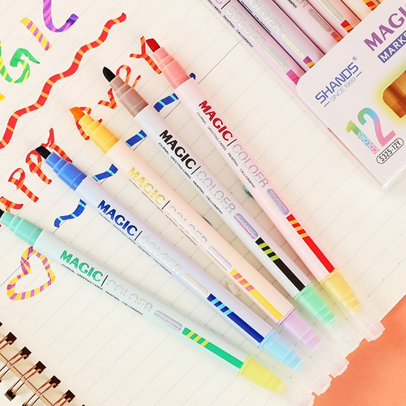 Zestaw zakreślaczy z podwójną  – Pastel Highlighter Set Double Ended recenzja i cena