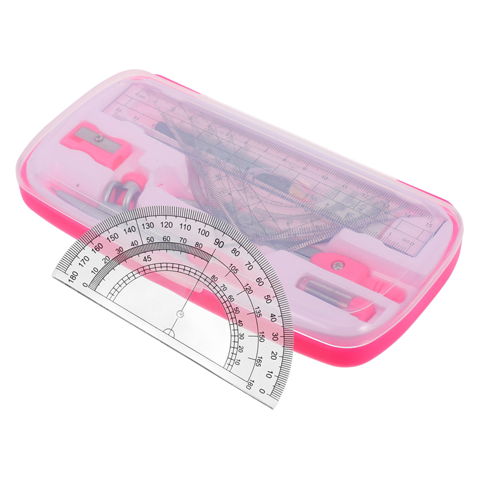 1 Zestaw kątomierzy, trójkątów – Math Geometry Set With Compass recenzja i cena