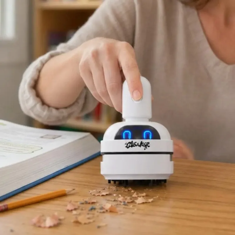 Odkurzacz biurkowy, kreskówkow – Mini Desktop Vacuum Cleaner For Eraser Dust recenzja i cena