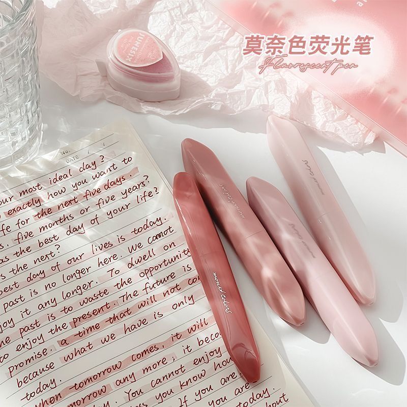 4 szt. Zakreślacze Morandi Gra – Pastel Highlighter Set Double Ended recenzja i cena