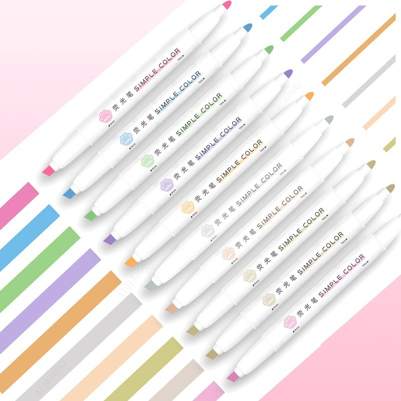5 szt. Pastelowe zakreślacze k – Pastel Highlighter Set Double Ended recenzja i cena