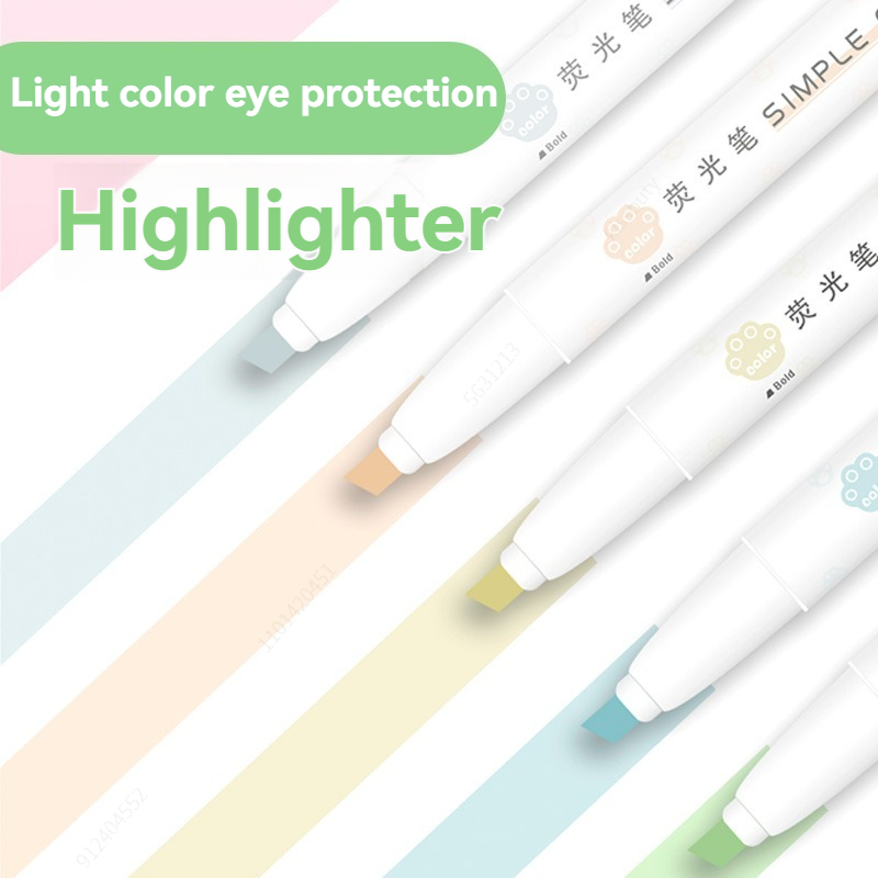 5 szt. Pastelowe zakreślacze k – Pastel Highlighter Set Double Ended recenzja i cena