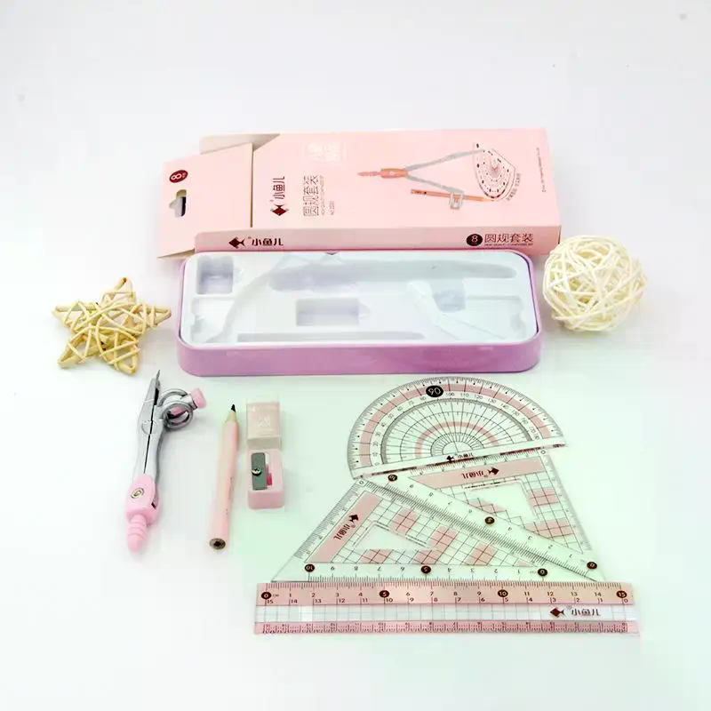 8-częściowy zestaw do rysowani – Math Geometry Set With Compass recenzja i cena