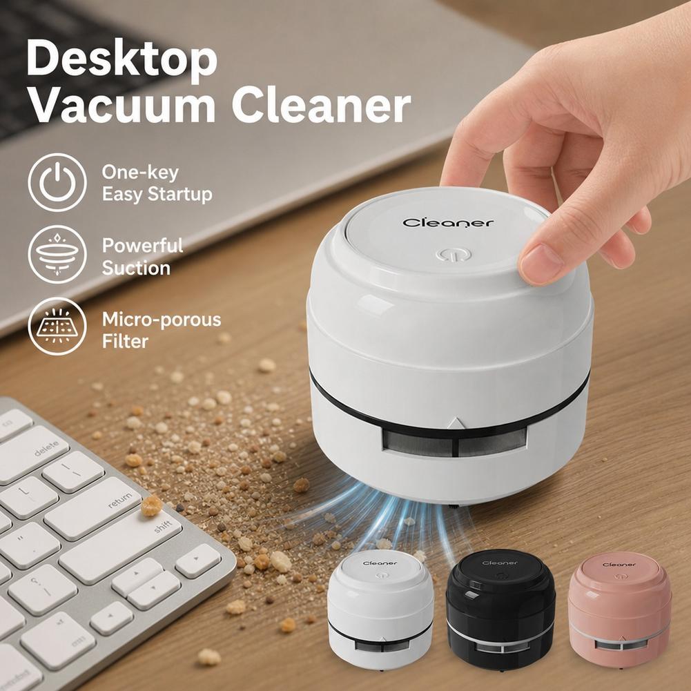Przenośny, bezprzewodowy odkur – Mini Desktop Vacuum Cleaner For Eraser Dust recenzja i cena